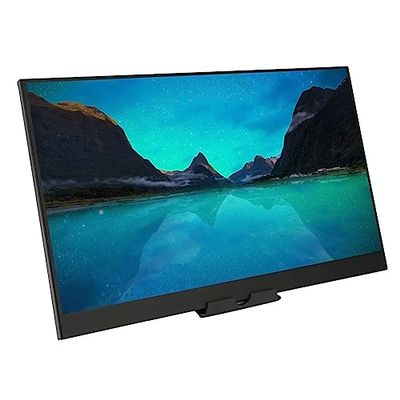 Yunseity 17.3Inch 2K Portable Monitor, HD 2560x1440 165Hz Monitor for Laptop, Type C Wall Mount Portable Display Screen with 2 Speakers, Ratio 16:9 External Travel