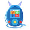 BluKaSa 64GB MP3 Player for Kids, Kids MP3 Player with Bluetooth, Front Speaker, Games, Recorder, Ear Lights, Alarm, Music Player Expandable Up to 128GB(Earbud, Aux Cable, Lanyard Included) view 1