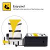 NineLeaf 1 Pack Compatible for Dymo Rhino XTL 1868772 19mm 3/4 inch Label Maker Tape Black on Yellow All-Purpose Vinyl Labels for Rhino XTL-300 XTL-500 Label Printer view 2