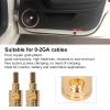 Wire Reducer, Power Wire Reducer Wire Reducer Terminal Terminal Connectors 2PCS with Pure Copper Gold Plated view 4