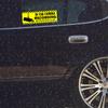 Camera Audio Video Recording Window Cars Stickers 2x6 Inch in Car Camera Recording Labels Cam On Board Video Sign for Car Window Bumper Safety 4 PCS (Yellow) view 3