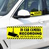 Camera Audio Video Recording Window Cars Stickers 2x6 Inch in Car Camera Recording Labels Cam On Board Video Sign for Car Window Bumper Safety 4 PCS (Yellow) view 4