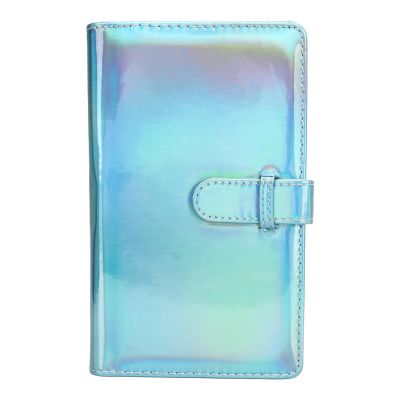 3 Inch Mini Photo Book, Dazzling PU Leather 96 Pockets High Transparency Protective Picture Album Photocard Holder for Credit Cards, Papers, Movie Tickets, Business Cards