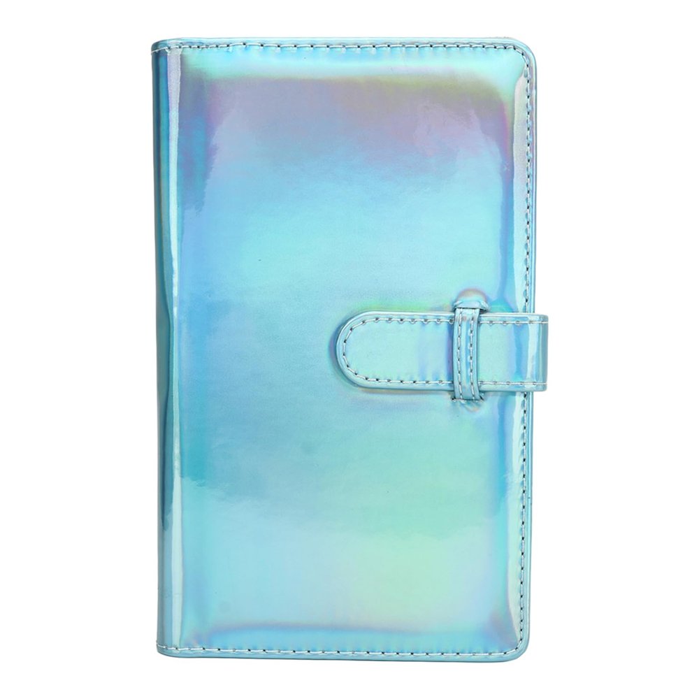 3 Inch Mini Photo Book, Dazzling PU Leather 96 Pockets High Transparency Protective Picture Album Photocard Holder for Credit Cards, Papers, Movie Tickets, Business Cards