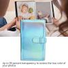 3 Inch Mini Photo Book, Dazzling PU Leather 96 Pockets High Transparency Protective Picture Album Photocard Holder for Credit Cards, Papers, Movie Tickets, Business Cards view 2