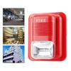 Sound and Light Alarm, DC12V Or 24V Alarm Machine Warning Strobe Siren Alert System for Single Action Manual Pull Station or Alarm System view 4