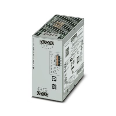 1151048, DIN Rail Power Supply, Input: 3-Phase, Output: 24 V DC / 20 A, QUINT4-PS/3AC/24DC/20/IOL