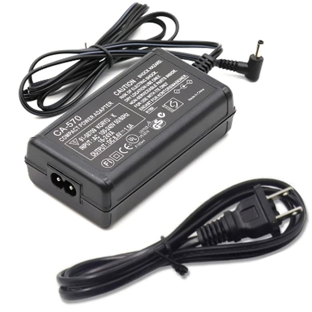 Compact Power Adapter for Canon VIXIA HF10 HF11 HF20 HF21 HF100 HF200 Camcorder