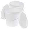 FUNOMOCYA 2pcs Food-Grade Plastic Bucket Lid Portable Round Pail for Home Use for Storing Liquids Cleaning Products view 1