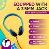 100 Pack Bulk Wired On-Ear Leather Headphones with 3.5mm Connector, Black view 4