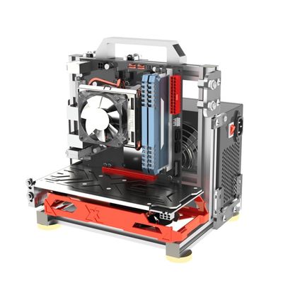 ATX Computer Case PC Test Bench Vertical Overclocking Open Aluminum Frame Chassis Rack DIY Computer Motherboard Case Rack Creative Personality Open PC Case Support Liquid Cooling