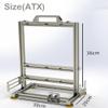 ATX Computer Case PC Test Bench Vertical Overclocking Open Aluminum Frame Chassis Rack DIY Computer Motherboard Case Rack Creative Personality Open PC Case Support Liquid Cooling view 2