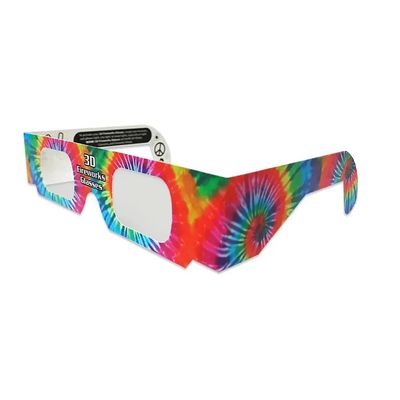 Fireworks - 4th of July - 3D Glasses - 10 Pairs - Tye Dye Style - Rainbow Diffraction