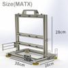 MATX Computer Case PC Test Bench Vertical Overclocking Open Aluminum Frame Chassis Rack DIY Computer Motherboard Case Rack Creative Personality Open PC Case Support Liquid Cooling view 2