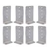 Generic 8" x 5" x 1/4" Aluminum Boat Trailer Bunk Brackets (8 Pack, Silver) view 1