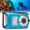 Underwater Camera, 1080P Video Resolution, 30MP Image Resolution, 10ft Waterproof Digital Camera for Camping view 2