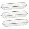 Housoutil 3pcs Stainless Steel Draining Basket for Kitchen Utensils and Dish Rack for Fruits and Vegetables Easy to Clean Chopsticks Storage Organizer view 1