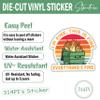 314PI (3pcs) I'm Fine Dumpster Fire Sticker, Water Assistant Die Cut Sticker for Laptop Phone Water Bottle Mental Health Awareness (Size 2'') view 3