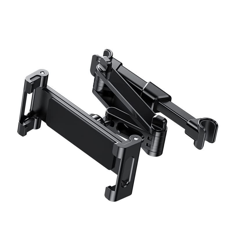 ZYAURA F Telescopic Car Rear Pillow Phone Holder Car Stand Seat Back Headrest Mounting Bracket for Phone Tablet 4.7-12.9 Inch Y (Color : Black)