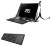 BoxWave Keyboard Compatible with ASUS ROG Flow Z13-ACRNM RMT02 - MediaOne Keyboard with TouchPad, USB Fullsize PC Wireless TrackPad - Jet Black