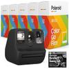 Polaroid Originals Bundle Go Instant Camera (Black) with 5 Double Packs (80 Prints) of Color Film and Microfiber Cloth view 1