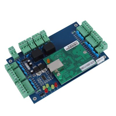 Controller, IP Network Access Control Board Panel Controller with Multi Card Password Card&Password Unlocking for 2 Door Use