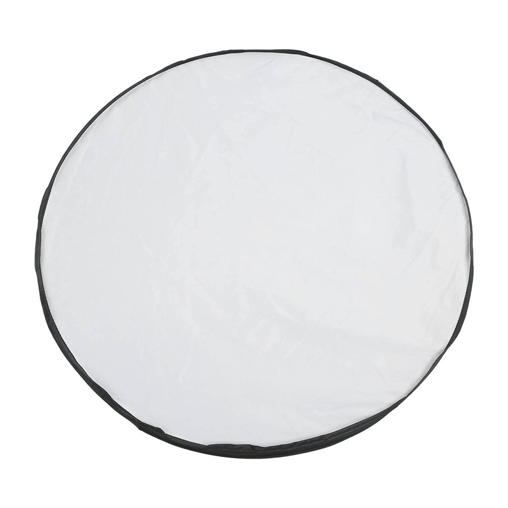 5 in 1 Photography Reflector Collapsible Light Reflector with Carrying Case, Portable Round Multi Disc Lighting Reflector for Studio Photography, Translucent Silver Gold White Black (110cm)