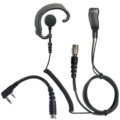 PRYME Responder Series Lapel Mic w/Soft Ear Hook Earphone (Quick Disconnect Lapel Mic)