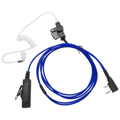 Pdflie K1 Surveillance Headset with PTT Mic Security Acoustic Tube Earpiece for Baofeng UV-5R UV-82 UV-82HP BF-888S BF-F8HP AR-152 Arcshell Retevis RT21 RT22 RT27 RT68 RT7 H-777 Kenwood 2-Pin Radios