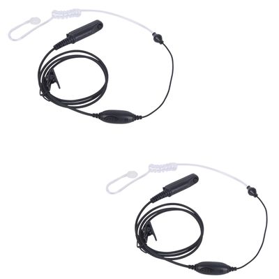 Pdflie Uv9r Accessories Headset Earpiece 1 Wire Acoustic Tube Ear Piece Compatible with Baofeng uv 9r pro Plus v2 gmrs xr 9g gt-3wp a58 a58s bf 9700 R760 5s(2Pack)