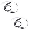 Pdflie Uv9r Accessories Headset Earpiece 1 Wire Acoustic Tube Ear Piece Compatible with Baofeng uv 9r pro Plus v2 gmrs xr 9g gt-3wp a58 a58s bf 9700 R760 5s(2Pack) view 1