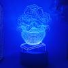 Jinnwell 3D Rose Flower led Night Light Lamp Illusion Night Light 16 Color Changing Table Desk Decoration Lamps Gift Acrylic Flat ABS Base USB Cable Toy view 4