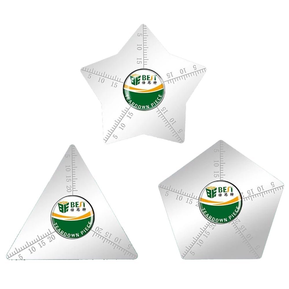 3PCS BST Stainless Steel Non-Slip Patch for Mobile Phone & Tablet Screen Repair - Compatible with BST 005A/006A/008A Mobile Phone Repair Tool