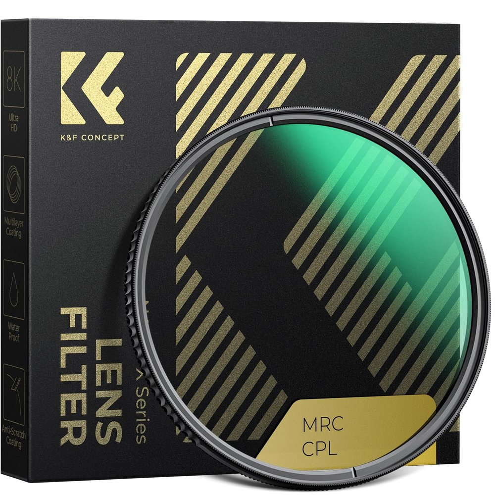 K&F CONCEPT 82mm Circular Polarizers Filter Polarizing Filter 28 Multi-Layer Coated Super Slim High Definition CPL Lens Filter (Nano-X Series)