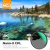 K&F CONCEPT 82mm Circular Polarizers Filter Polarizing Filter 28 Multi-Layer Coated Super Slim High Definition CPL Lens Filter (Nano-X Series) view 2