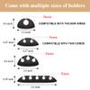 Shintop Cable Clips, 16 Pack Black Cord Organizer Adhesive Cord Management Wire Holder for Organizing Phones Chargers Desk Nightstand Car view 2