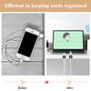 Shintop Cable Clips, 16 Pack Black Cord Organizer Adhesive Cord Management Wire Holder for Organizing Phones Chargers Desk Nightstand Car view 4