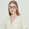 bullabulling Stylish Cat Eye Reading Glasses for Women Pearl Designer Blue Light Blocking Readers (pink, 2.75, multiplier_x) view 3