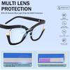 bullabulling Stylish Cat Eye Reading Glasses for Women Pearl Designer Blue Light Blocking Readers (pink, 2.75, multiplier_x) view 4