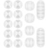 Shintop Cable Clips, 16 Pack White Cord Holder Adhesive Cable Organizer Wire Holder for Organizing Phones Chargers Desk Nightstand Car view 1
