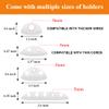 Shintop Cable Clips, 16 Pack White Cord Holder Adhesive Cable Organizer Wire Holder for Organizing Phones Chargers Desk Nightstand Car view 2