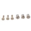 Screw Set, Finely Crafted Metal Screw Set Stainless Steel Universal Easy Installation Replacement 3 Pieces view 1