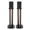 EXIMUS One Pair Fixed Height Universal Speaker Floor Stands - Espresso - 600 Series view 2