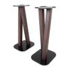 EXIMUS One Pair Fixed Height Universal Speaker Floor Stands - Espresso - 600 Series view 3