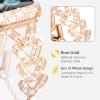WINGLE Bling Band Case for Apple Watch Band Women 44mm SE 3/2/1 Series 6 5 4, Luxury Sparkle Rhinestone Crystal Metal Band Designer Chain Bracelet Diamond Screen Protector Case, 44 mm Rose Gold view 2