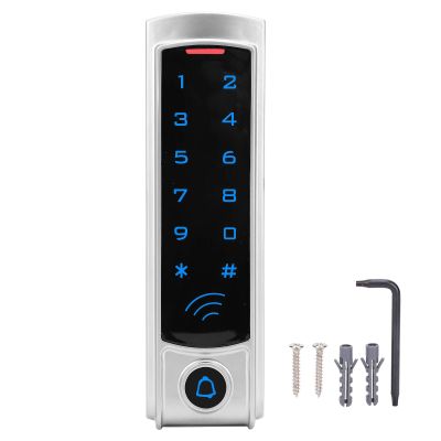Keypad Access Control, 125KHz Password Card Reader, Electronic Keypad Door Lock, Backlit Keyboard Access Control All in One Machine, 3 Opening Methods