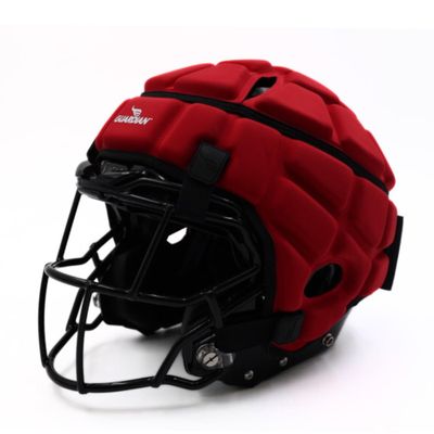 Guardian Cap - Soft-Shell Helmet Cover for Football and Lacrosse - Reduces Impact and Protects Helmets - One Size Fits All for Youth, High School and College Programs - Red