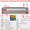 Evertech 32 Channel 12TB Recording Storage H.265 Surveillance Camera Digital Video Recorder view 4