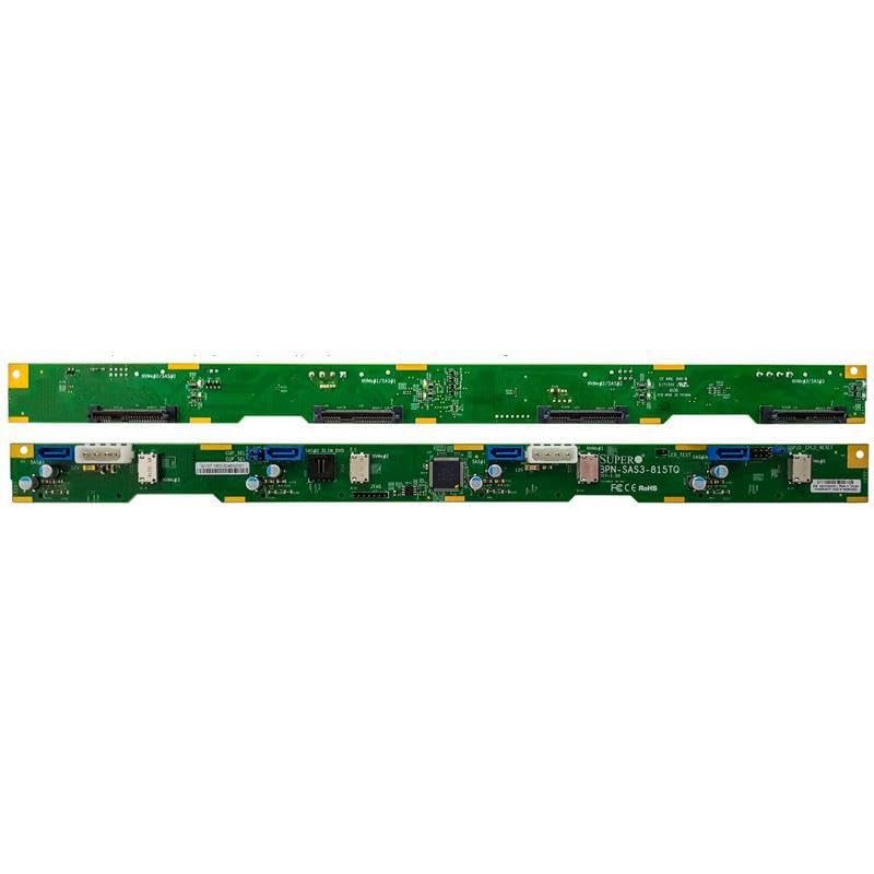 Supermicro BPN-SAS3-815TQ 1U 4-Port 12Gbps Backplane Supports 4x3.5 SAS/SATA HDD/SSD