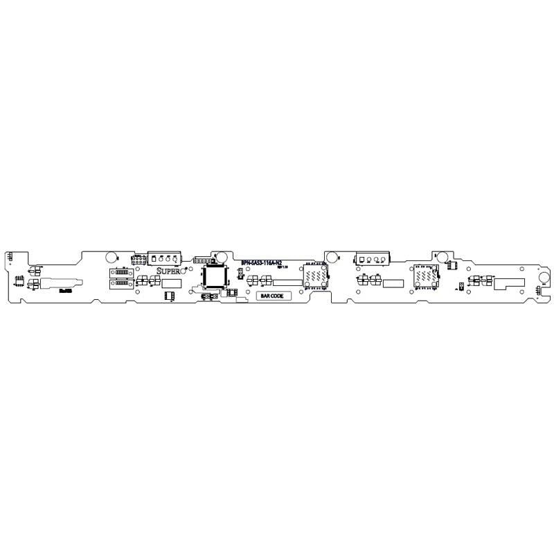 Supermicro BPN-SAS3-116A 1U SAS3 12Gbps 10x 2.5 HDD backplane for 1U Storage Chassis